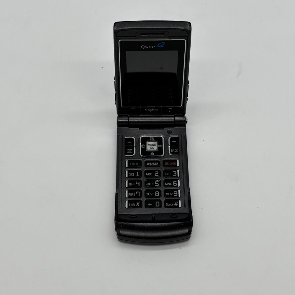 Sanyo‎ KATANA SCP-6600 Ultra Slim Qualcomm 3G CDMA Flip Mobile Phone Black